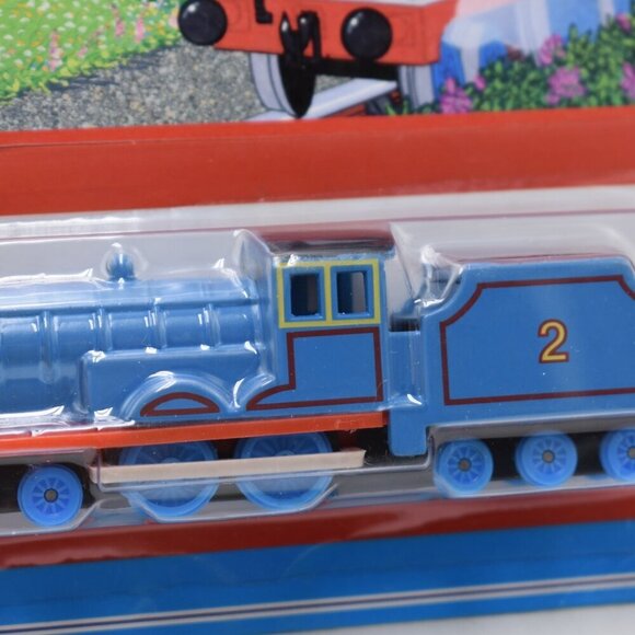 1993 Edward Diecast Blue Engine ERTL Thomas the Tank Engine & Friends Train New - Picture 6 of 11